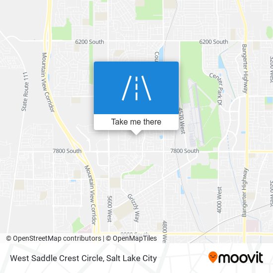 West Saddle Crest Circle map