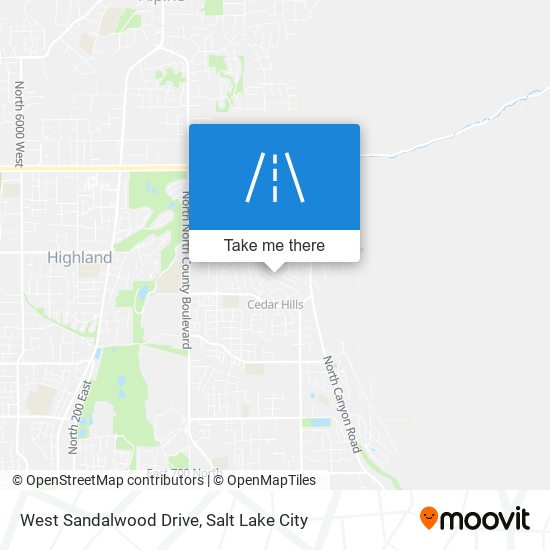 West Sandalwood Drive map