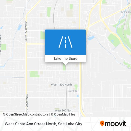 West Santa Ana Street North map
