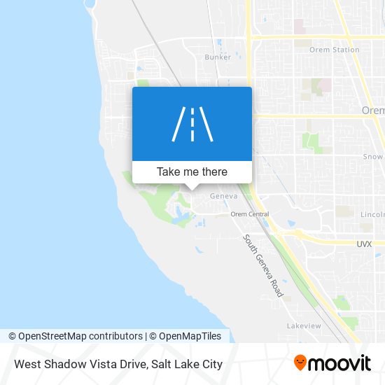 West Shadow Vista Drive map