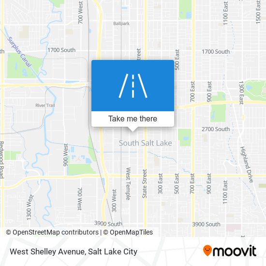 West Shelley Avenue map