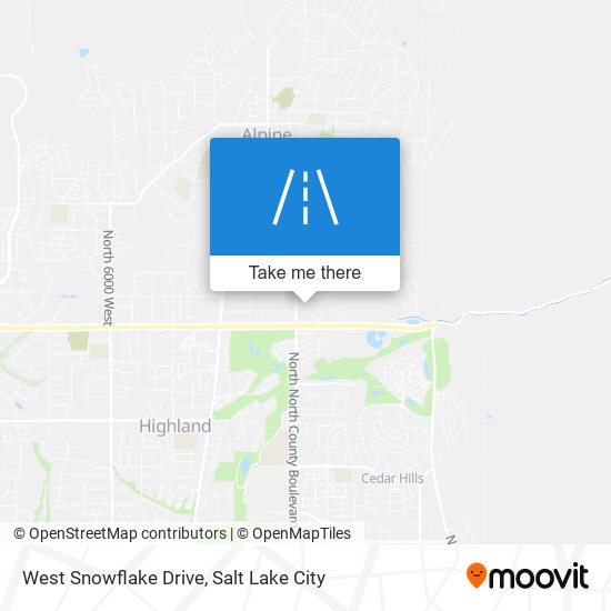 Mapa de West Snowflake Drive