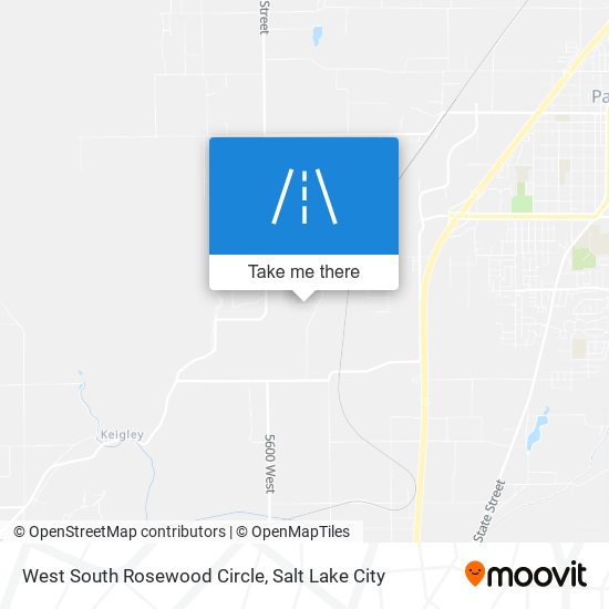 Mapa de West South Rosewood Circle