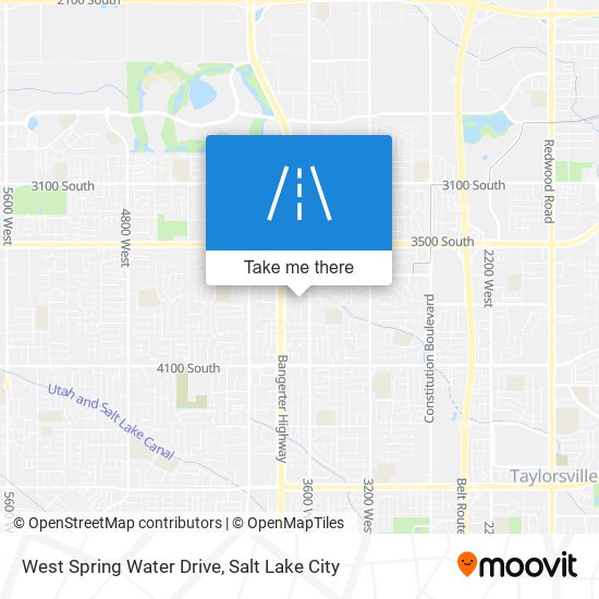 West Spring Water Drive map