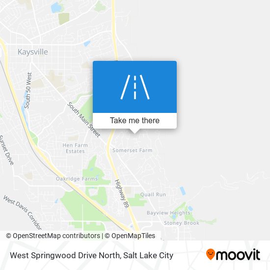 Mapa de West Springwood Drive North