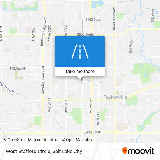 Mapa de West Stafford Circle