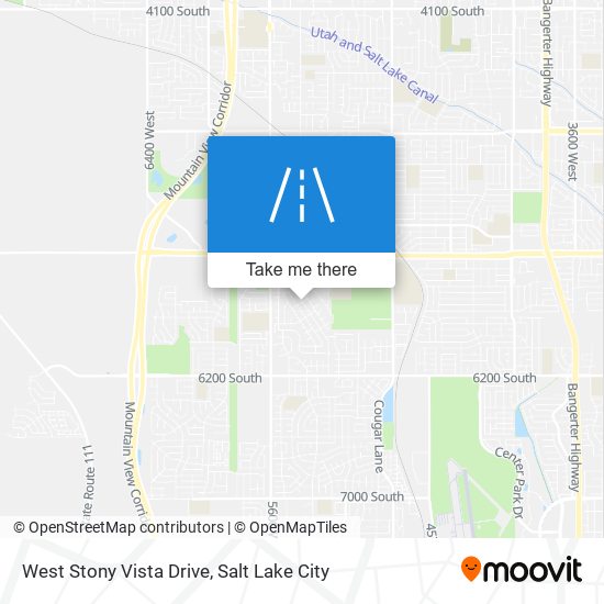 Mapa de West Stony Vista Drive