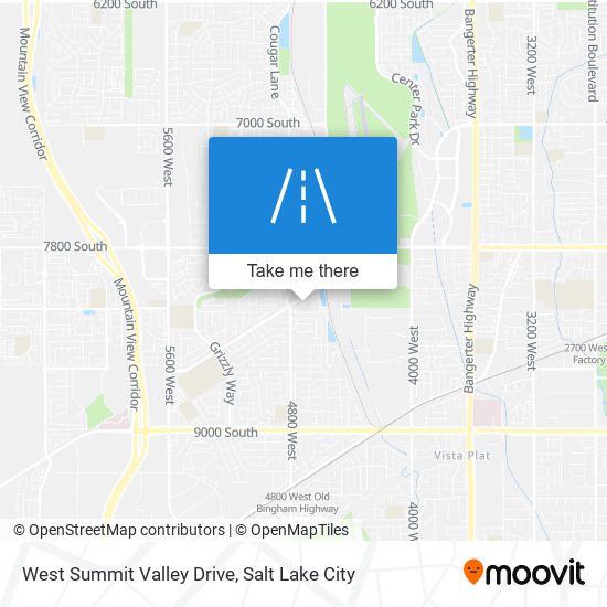 Mapa de West Summit Valley Drive