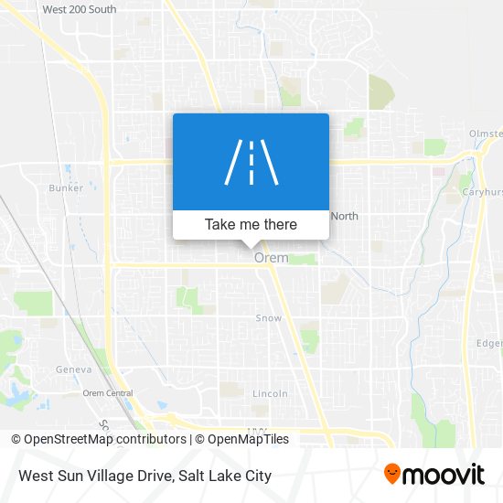 West Sun Village Drive map