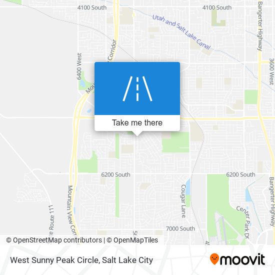 West Sunny Peak Circle map