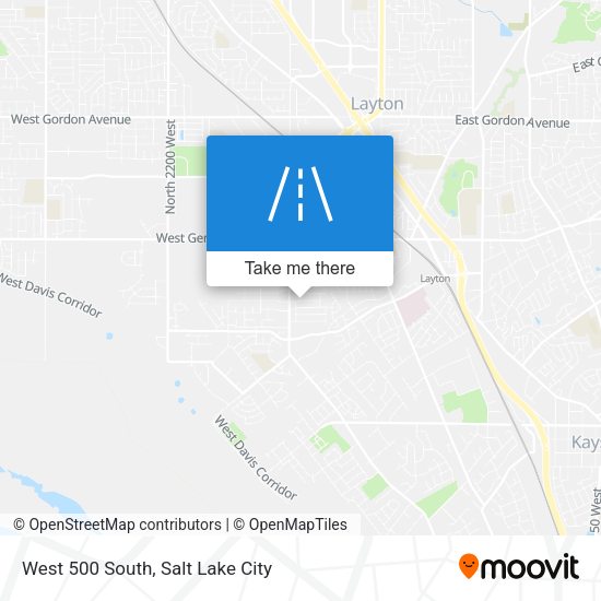 Mapa de West 500 South