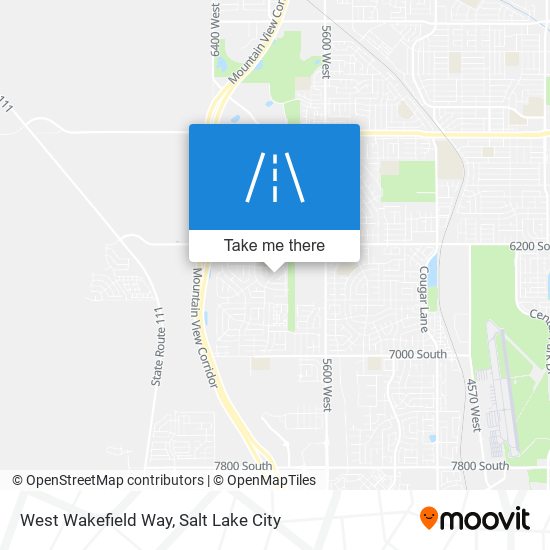 Mapa de West Wakefield Way