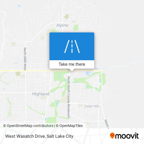 West Wasatch Drive map