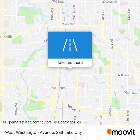 West Washington Avenue map