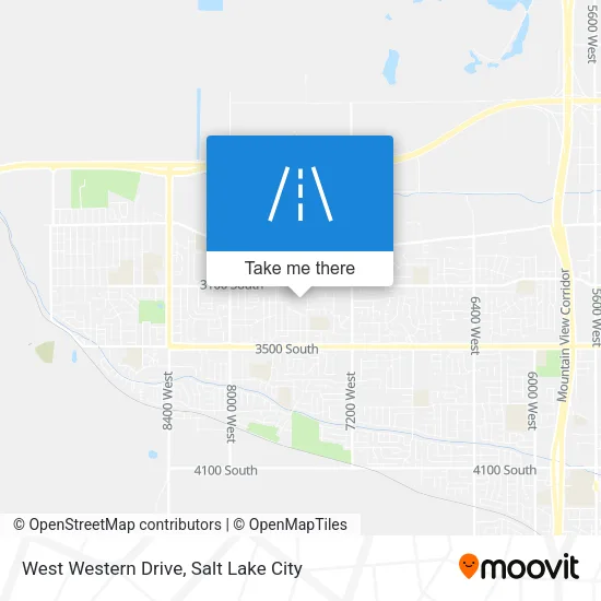 West Western Drive map