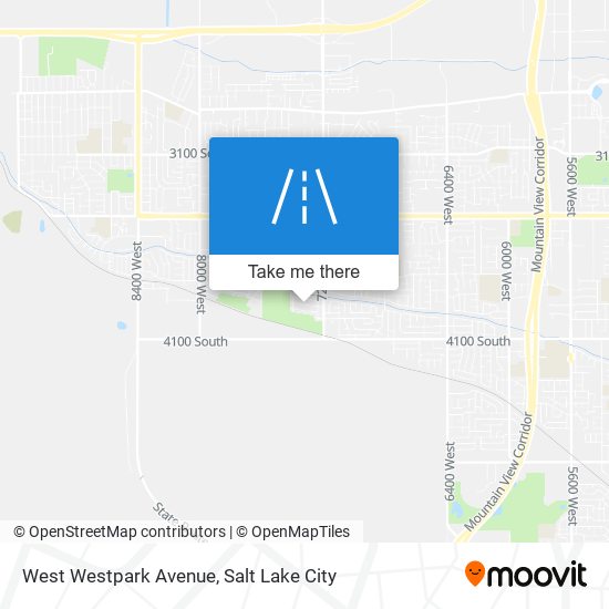 West Westpark Avenue map