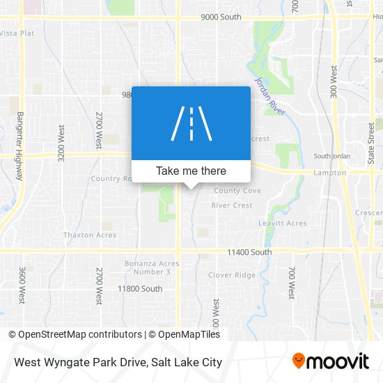 West Wyngate Park Drive map