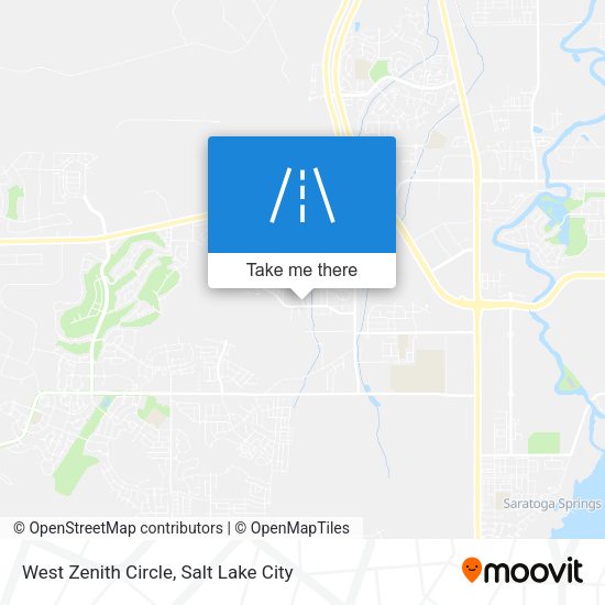 West Zenith Circle map