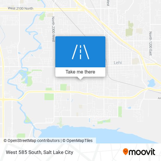 Mapa de West 585 South