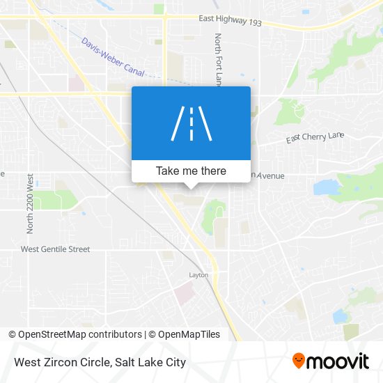 West Zircon Circle map