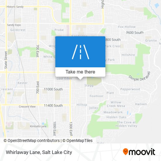 Whirlaway Lane map