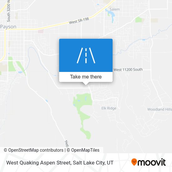 West Quaking Aspen Street map