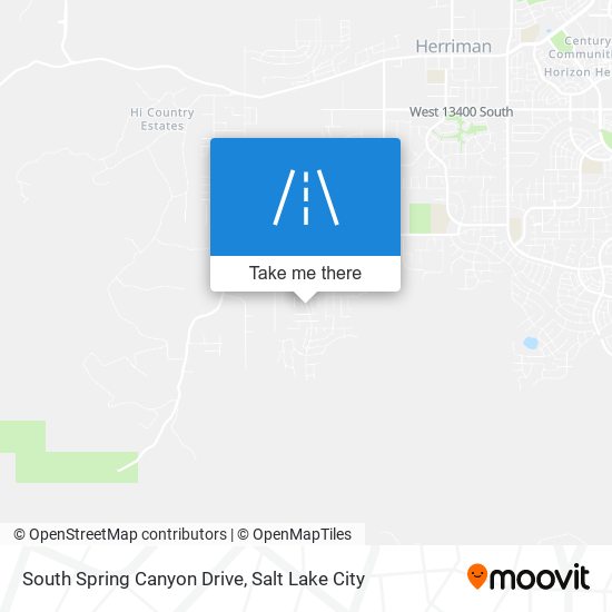 Mapa de South Spring Canyon Drive