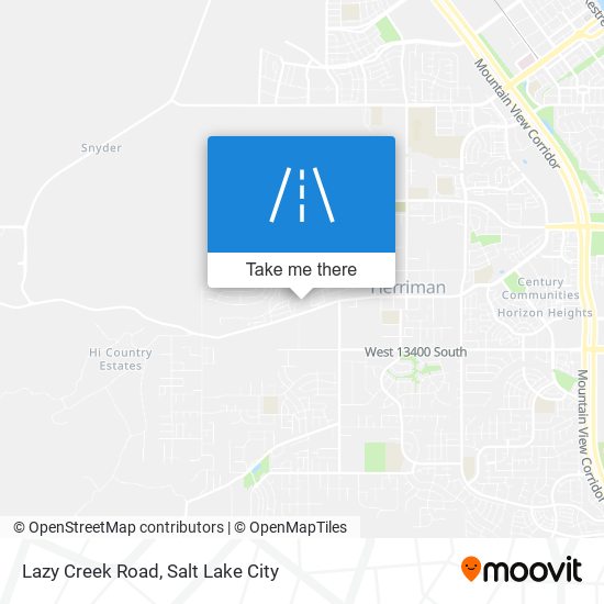 Mapa de Lazy Creek Road