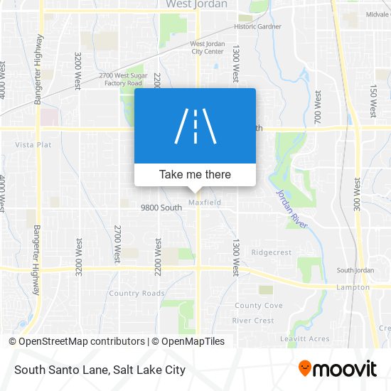 South Santo Lane map