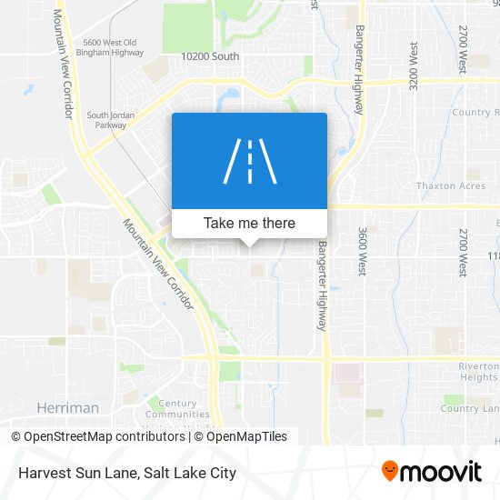 Harvest Sun Lane map