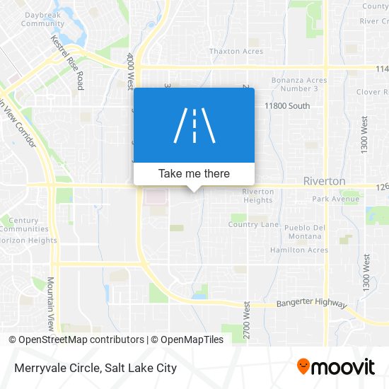 Merryvale Circle map