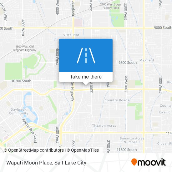 Wapati Moon Place map