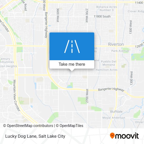Lucky Dog Lane map