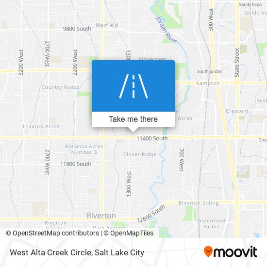 Mapa de West Alta Creek Circle