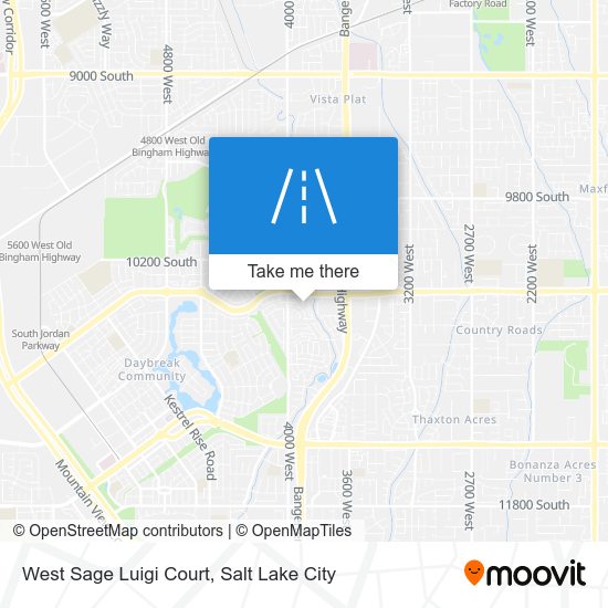 Mapa de West Sage Luigi Court