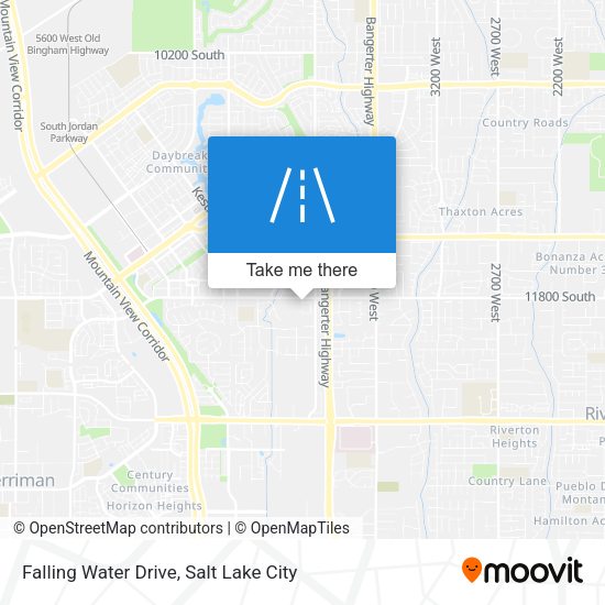 Falling Water Drive map