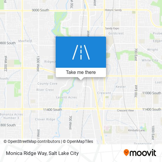 Monica Ridge Way map