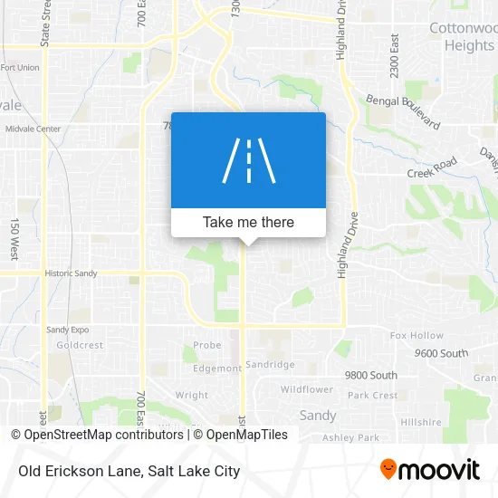 Old Erickson Lane map