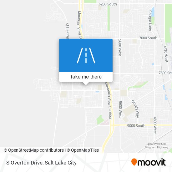 S Overton Drive map