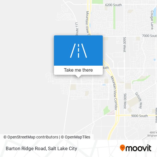 Barton Ridge Road map