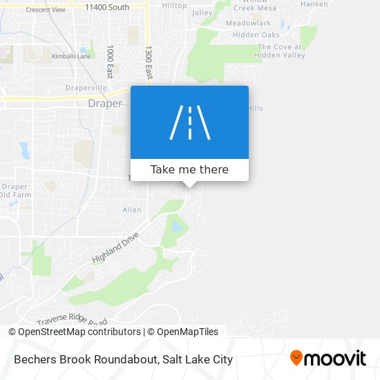 Mapa de Bechers Brook Roundabout