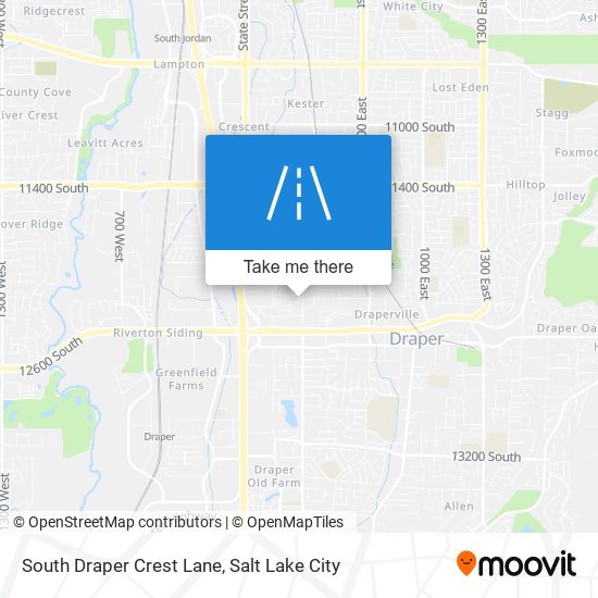 Mapa de South Draper Crest Lane