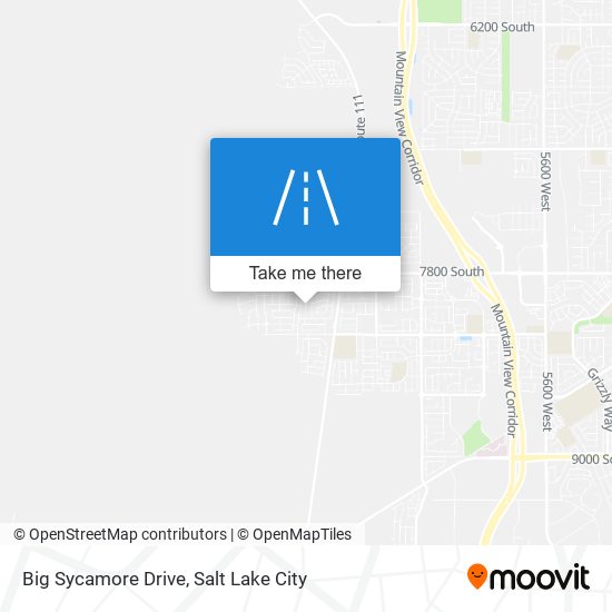 Mapa de Big Sycamore Drive