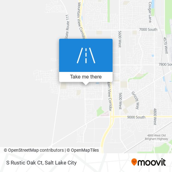 S Rustic Oak Ct map