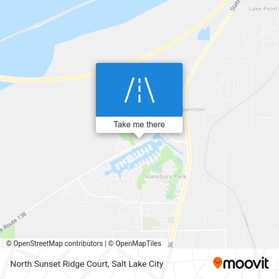 Mapa de North Sunset Ridge Court
