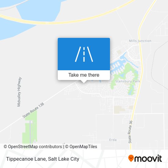 Tippecanoe Lane map