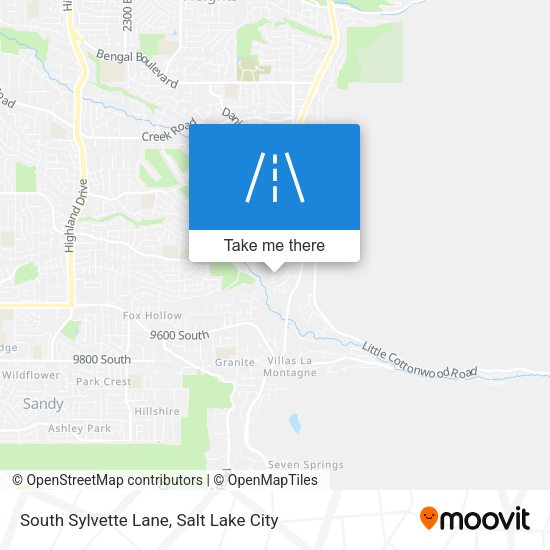 South Sylvette Lane map