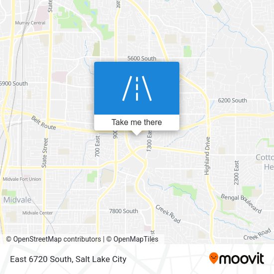 Mapa de East 6720 South
