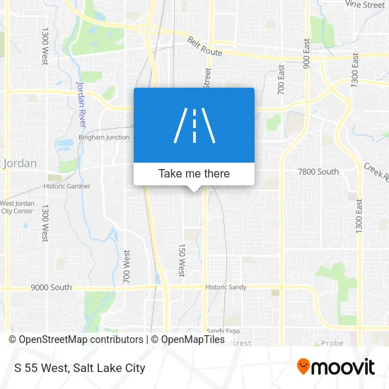 S 55 West map
