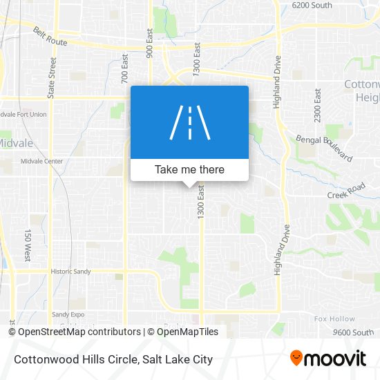 Mapa de Cottonwood Hills Circle